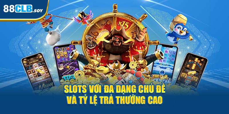 Slots đa dạng chủ đề và tỷ lệ trả thưởng tại 88CLB cao